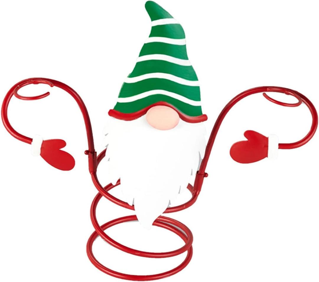 Holiday Wine Bottle Glass Holder Countertop Hold 1 Wine Bottle And 2 Glasses Kitchen Storage Rack Christmas Home