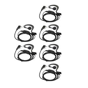 Retevis Case of 10, Two Way Radio Earpiece with Mic Single Wire Earhook Headset for RT22 RT21 RT68 RT68H H777 H777H RT86A RT86S, Compatible with Pxton Baofeng BF-888S BF-T26 Kenwood Walkie Talkies