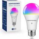 Smart Light Bulbs 100W Equivalent, 1350LM 11W WiFi Smart Bulb Compatible with Alexa/Google Assistant/Smart Life, A19 E26 RGBCW Color Changing, No Hub Required,2.4G WiFi, ETL Listed, 1 PC
