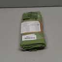 Soft Color Linen Blended Thin Dinner Cloth Napkins - Set of 12 (40 x 40 cm) - for Christmas Events & Home Use (Lime Green)