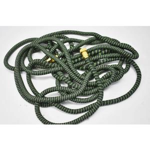50' Expanding Garden Hose w Brass Ends 3/4" Adjustable Black/Green Kink Free
