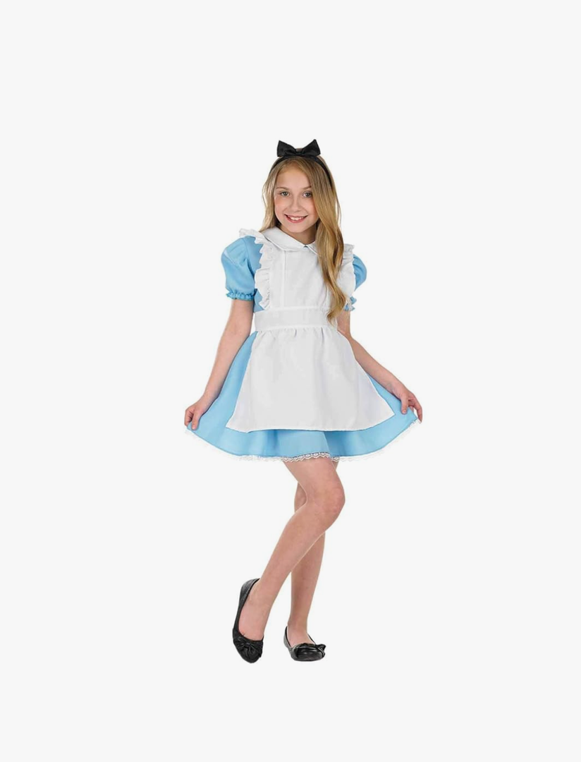fun shack Alice Costumes Kids, World Book Day Costumes Alice Dress, Alice Costume Girls, World Book Day Costumes Girl Size S