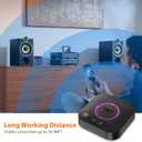 1Mii B06S+ LDAC Bluetooth 5.3 Receiver for Home Stereo Hi-Res Music Streaming, Hi-Fi Wireless Audio Adapter with aptX HD/LL, Long Range, Volume Control, RCA/3.5mm AUX Outputs