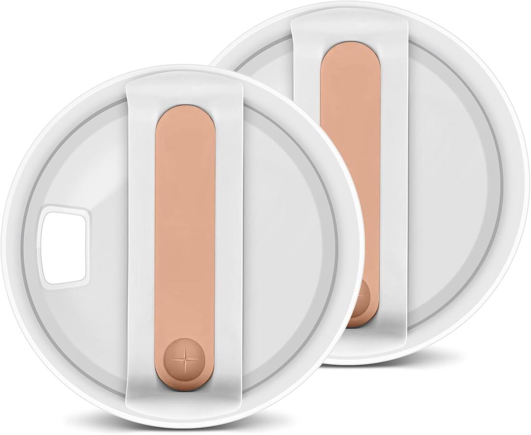 40 OZ Tumbler Lids Fit for Stanley Cup Replacement Lid Spill Proof Resistant Tumbler Replacement Cover for Stanley,2 Pack (Carnation)