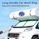 Wontolf 62'' Car Wash Brush With Long Handle - Chenille Microfiber Mop Mitt, Cleaning Kit, Windshield Window Squeegee, Duster, Microfiber Towels, Wheel Tire Brush for Cars, RV, Truck, Boat