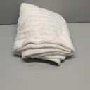 BEDELITE Fleece Throw Blanket for Couch - 300GSM Soft & Warm Fluffy Cream White Blanket, Decorative and Giftable Striped Blankets for Women, Men, 50"x60"