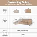 Oversized L-Shaped Covers for Couches L Shaped Couch Cover Blanket 2 Piece Sectional Couch Covers L Shape Sofa Covers Washable L Shape Deep Grey 71"x118"& 91"x134"