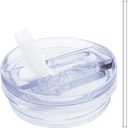 Dreamfocus 40 oz Leak Proof Flip Straw Lid Replacement for Stanley 40 oz Quencher H2.0 and ProTour Tumbler (Snow)