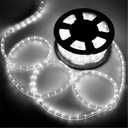 100FT 720 LED Rope Lights, Outdoor Waterproof Tube Lights, LED Connectable Rope Lights for Indoor Outdoor Deck, Pool, Landscape, Background, Trees, Bridges, Eaves Decorative with UL Listed (White)