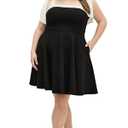 City Chic Women's Plus Size Dress-Nyla, Black, 16