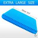 Hvllyan Gel Seat Cushion for Long Sitting (Thick & Extra Large), Gel Cushion for Wheelchair Soft, Chair Cushion, Car Seat Cushion Breathable, for Office Chair for Hip Pain
