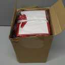Yeaqee 50 Pcs Mini Metallic Paper Gift Bags with Handle 4x4.75x2.2'' Small Gift Bag DIY Tag Thank You Party Favor for Mother's Day Wedding Graduation Baby Shower Birthday Jewelry (White,Red)