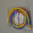 3 Pieces AC Manifold Gauge Hose Kit for R134A R404A R12 R502, 1/4" Thread Automotive Air Condition Refrigerant R134A A/C Charging Hose with 5ft Hoses