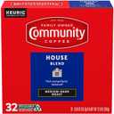 Community Coffee House Blend Medium-Dark Roast Single Serve Keurig K-Cup Pods 32 ct Box (EXP 07/07/26)