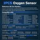 2PCS 15717 Oxygen Sensor Upstream Downstream O2 Sensor Compatible with Ford F150 F250 F350 Ranger Escape Explorer Mustang Foucs Expedition,for Mazda for Lincoln for Mercury Replace 15716 15718