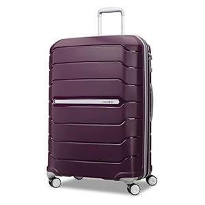 Samsonite Freeform 28-Inch Large Luggage with Dual 360° Spinner Wheels - Checked Suitcase - TSA Lock, Airline-Approved - Lightweight Durable Polypropylene Expandable Hardshell - Amethyst Purple