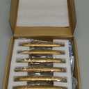 Goo-Ki 6 Pack Antique Brass Cabinet Handles, 5.04"(128mm) c-c Antique Bronze Drawer Pulls, Zinc Alloy Solid Retro Brass Bar Pull Furniture Hardware for Kitchen Dresser Wardrobe Cupboard