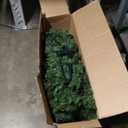 5 ft. PVC Unlit Artificial Slim Pencil Christmas Tree with Stand Home Holiday Decor Green