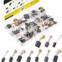 40Pcs 10 Sizes Electric Motor Carbon Brushes Replacement for Repair Power Tools and Motors Part