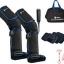 LifePro Leg Massager for Circulation and Pain Relief -Certified Leg Compression Massage Boots with Heat, Foot and Calf Massage, Recovery Machine with 5 Modes and 2 Extension Wraps