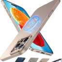 TORRAS Magnetic Slim Fit for iPhone 16 Pro Max Case with Stand, Compatible with MagSafe, Built-in Stash Stand, Thin 16 ProMax Case, Light Anti-Scratch Matte Hard PC 6.9 inch, Desert Titanium