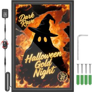Led Movie Poster Frame with Dimmer, Adjustable Brightness- 24x36, Aluminum alloy Backlit Poster Frame for Posters & Art，LED Light Box For Home Theater Advertisement、Movie Poster Advertising Display