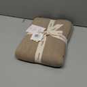 Knitted Organic Cotton Baby Blanket- Swaddle Blanket, 30" x 40" Soft Receiving Blanket for Newborn (Mochachino)