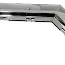 BST BSSP 2PCS Semi Trucks Spring Loaded Mud Flap Hanger Bracket Set Chrome Angled, Bolt Spacing 2-1/2" 2.5",for Commercial Truck Heavy Duty HD Mudflap Hanger, Right & Left Side