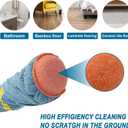 Self-Wringing Twist Mops for Floor Cleaning, Microfiber Floor mop with 57 " Long Handle, Easy Wringing Mop for Hardwood Commercial Household Clean