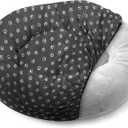 Round Dog Bed Covers Replacement Washable, Dog Bed Washable Cover, for All Shapes (Small (Up to 27), Paw Chic)