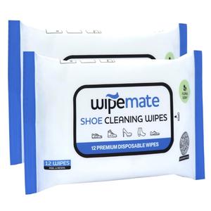 Shoe, Sneaker, Suede & Leather Cleaner Wipes Premium Wipes for Dirt, Stains, Scuffs & Care for All Footwear