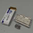 goldenwarm 3 Pack Nickel Door Hinges 4inch x 4 inch Door Hinges Brushed Nickel Door Hardware Satin Nickel Iron Door Hinge with Square Corners