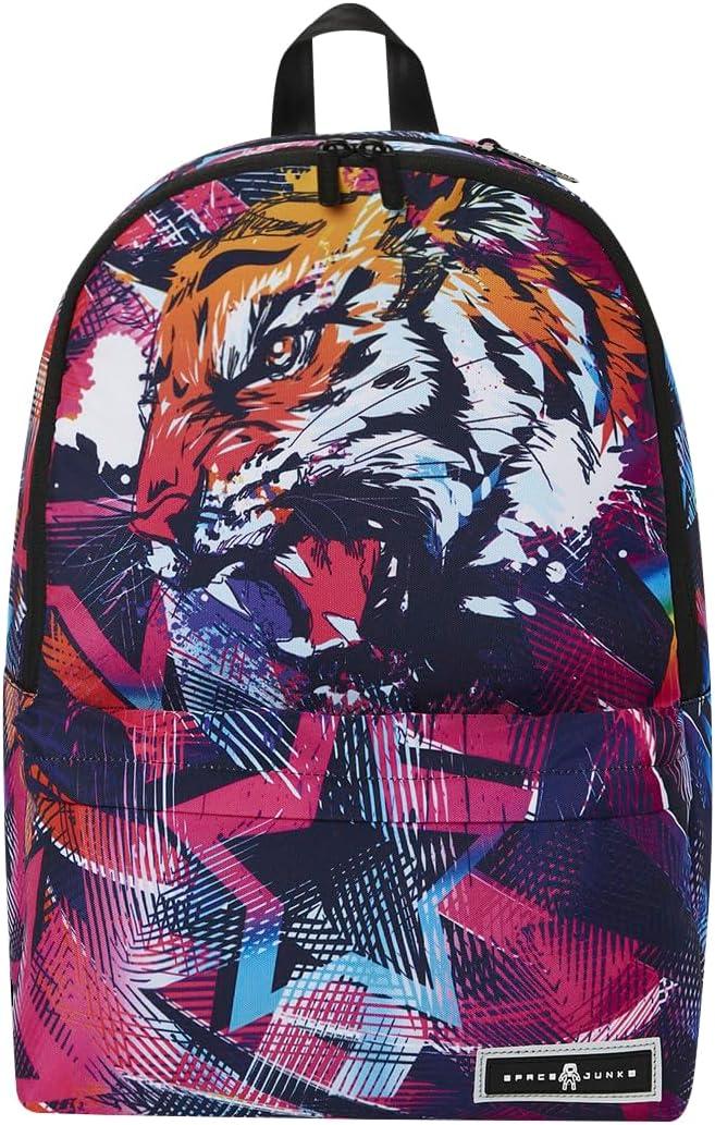 Space Junk Unisex Adult Ultimate Multipurpose Backpack - Large (18.5" high) (One Size, Vivid Tiger-bear Party)