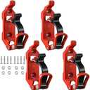 4 Pcs Shovel Holder for Truck, Heavy Duty Shovel Mounts for Roof Rack, Quick Release Axe Holder Mount Kit, Metal and Rubber Car Accessories/ Garage Storage/ Truck/ Wall Mounting Brackets