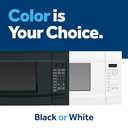 GE GCST14S1WBB Microwave Oven, 1,100-watt 7 Auto Cooking Settings, Child-Lock Technology, Kitchen Essentials for The Countertop, Dorm Room or Apartment, 1.4 Cu. Ft, Black