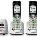 VTech CS6529-4 DECT 6.0 Phone Answering System with Caller ID/Call Waiting, 4 Cordless Handsets, Silver/Black