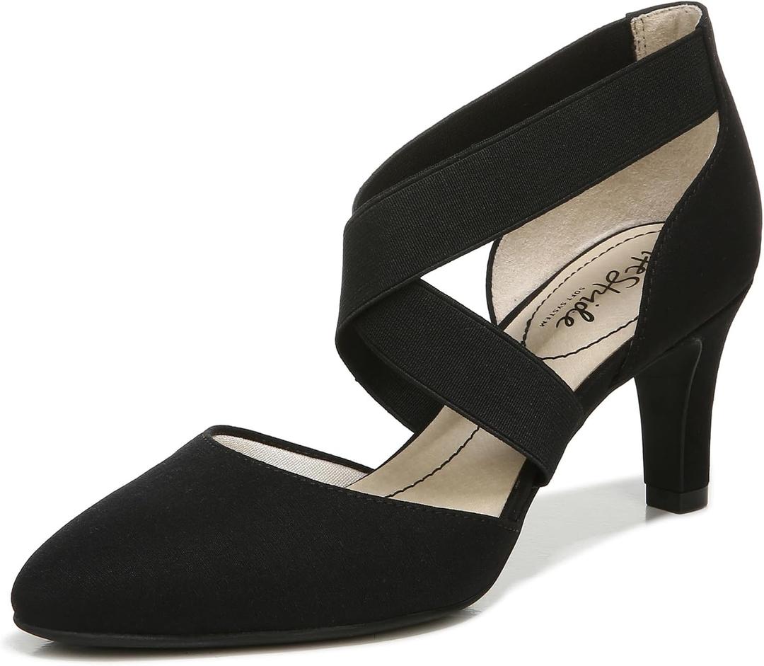 LifeStride Womens Gallery Pump, Black, Size 7.5