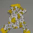 Yikeyo Dog Pajamas for Small Dogs Girl Boy, Yorkie Chihuahua Pjs, Stretchable Pet Apparel, Doggie Clothes Teacup, Soft Doggy Sleepwear Outfit, Comfortable Puppy Jumpsuit (Duck, X-Small) (X-SmallChest 14.2 in))