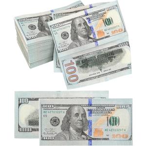 Iconikal 48-Count Disposable Dinner Paper Party Napkins, $100 Dollar Bill Money
