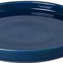Blue Ceramic Pot Saucer - Drainage Tray for Indoor and Outdoor Flower Plant Pots and Planters, 12 Inch