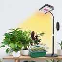 LBW Grow Light for Indoor Plants, Full Spectrum Desk LED Plant Light, Small Grow Lamp with 4H/8H/12H Timer, 6-Level Brightness, Height Adjustable, Flexible Gooseneck, Ideal for Indoor Growth (Medium-One Head Timer)