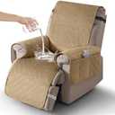Timeles Waterproof Recliner Chair Covers,Small Recliner Covers for Recliner Chair with Pocket,Washable Chair Cover that Stay in Place for Pets & Dogs (Small: 20",Khaki)