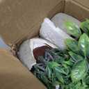 FAVOWREATH 4 Pack Fake Plants Ceramic Mini Artificial Greenery Potted Plants for Home Decor Office Decor Room Decor Farmhouse Decor Indoor Table Bathroom Decor (Grey)