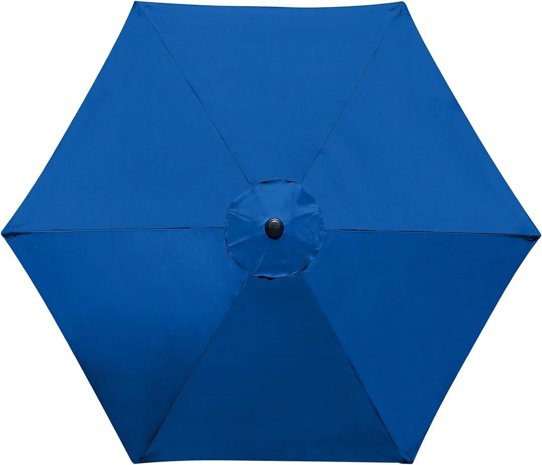 10 Feet Patio Umbrella Replacement Canopy for 6 Ribs, Market Umbrella Top, Yard Table Umbrella Top Cover,Universal Strong and Thick Umbrella Canopy,Canopy Only