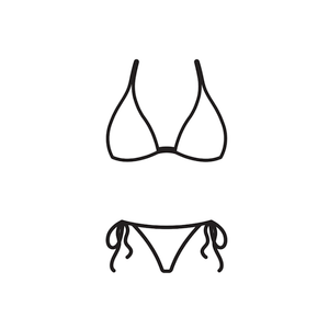 SUUKSESS Women High Waist Bikini Sexy Drawstring Tummy Control Swimsuits, Size M