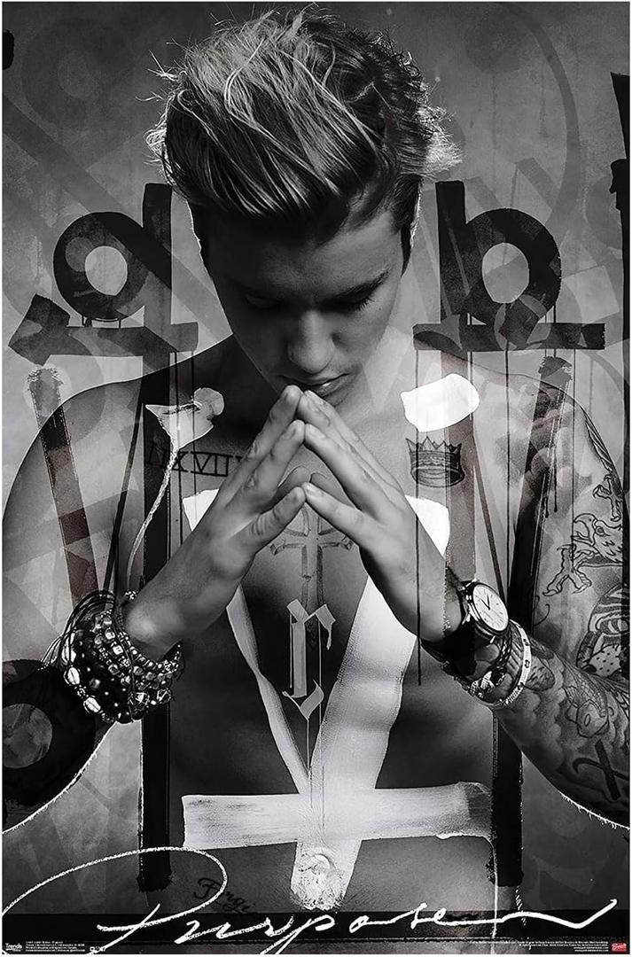 Trends International Justin Bieber Purpose Wall Poster 22.375" x 34", 34"L x 22.4"W