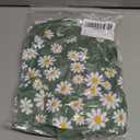 Girls Swimsuit 2 Piece Ruffle Bathing Suit UPF 50+ Tankini Swimsuit Skirt with Lining (7-8 Years, A1-green Daisy-04)