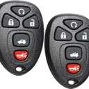 Key Fob Replacement for 06-10 Chevrolet Cobalt, 04-12 Chevy Malibu, 07-09 Pontiac G5, 05-10 G6, 05-08 Grand Prix, 07-10 Saturn Aura Sky, 05-09 Buick Lacrosse Car Keyless Remote, KOBGT04A, 5 Btn, 2Pcs