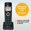 AT&T DLP70090 Expansion Cordless Handset ONLY Compatible ONLY with DLP73290, DLP73390, DLP73490, DLP73590 Base Systems Long Range DECT 6.0, Bluetooth Connect to Cell, Intercom, Speakerphone