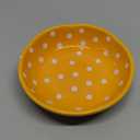 Basic Mushroom Cat Bowl, Cute Cat Bowls Whisker Friendly, Dishes Ceramic Cat Food Bowls, 6" Wide for Adult Cats, Small Dog, Yellow